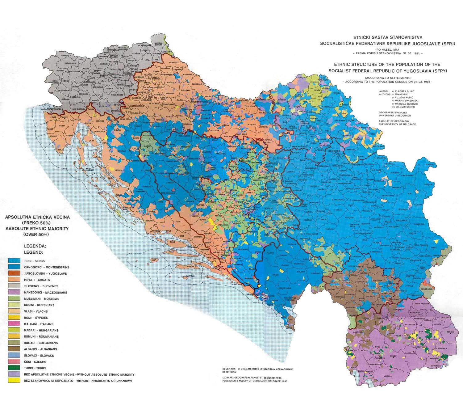 mapa jugoslavije Dysfunction in the Balkans   Can the Post Yugoslav Settlement  mapa jugoslavije