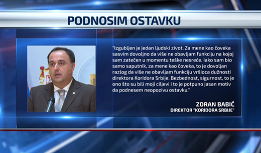 Иако је пре готово 300 дана саопштио да „подноси неопозиву оставку“ - Зоран Бабић и даље в.д. директора Коридора Србије