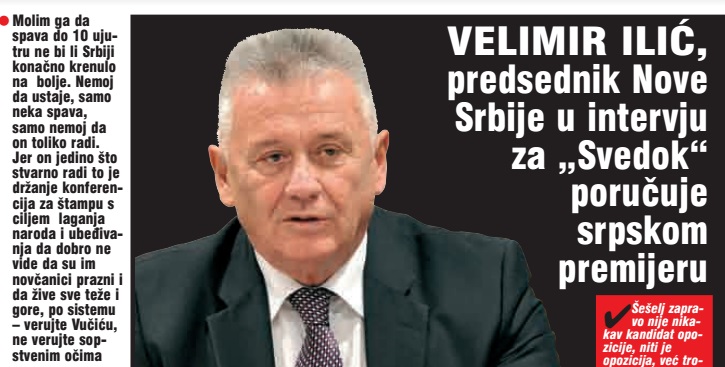 Вучић је стручњак за маркетинг и обмане, Шешељ је његов “тројански коњ”