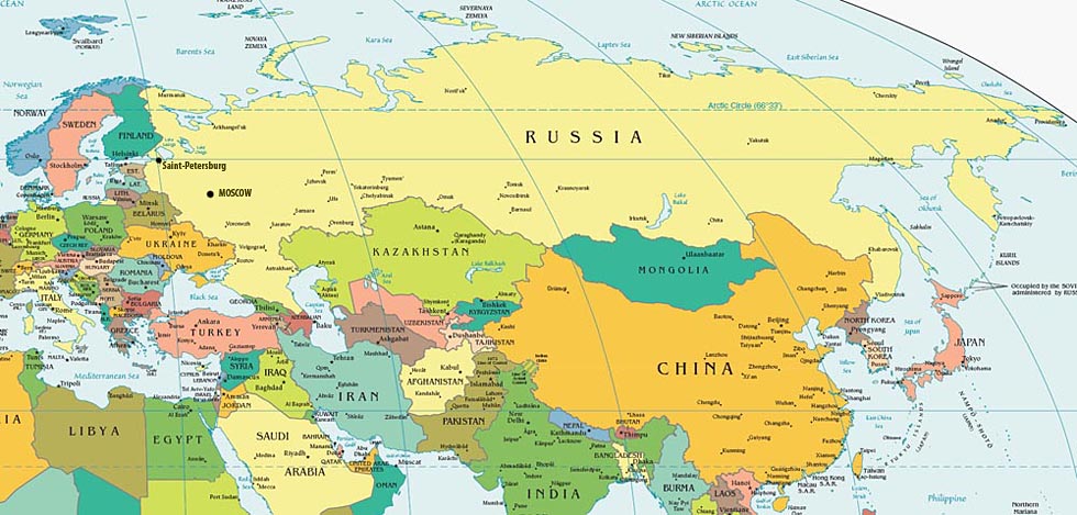 mapa azije i evrope Kina i Evroazija | Savremeni svet mapa azije i evrope