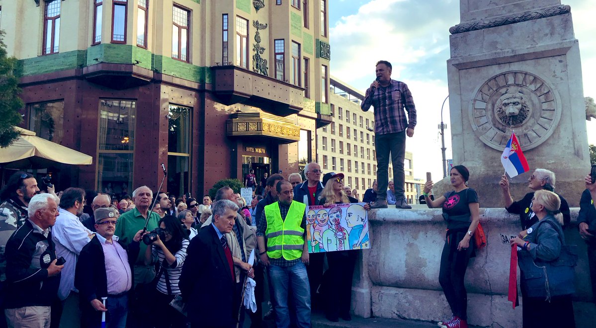 Двадесет пети протест "1 од 5 милиона" у Београду (фото, видео)