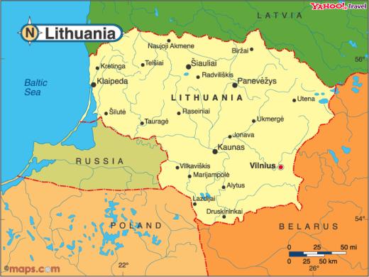 litvanija mapa Litvanija: Ruska Ratna mornarica krši Konveciju UN o pravu mora i  litvanija mapa